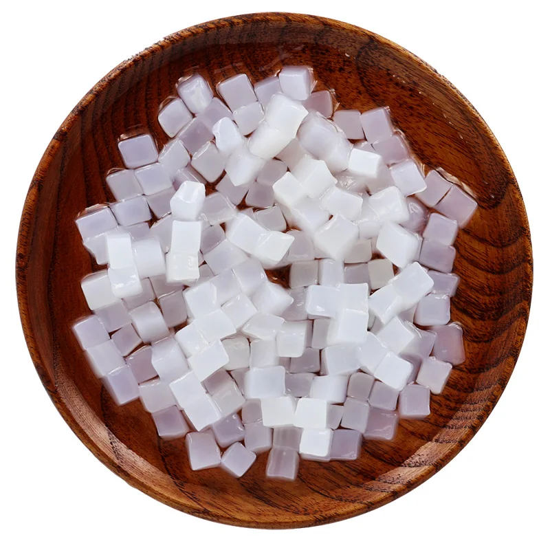 Nata de coco Bag Coconut Jelly 500g Cube NATA DE COCO Mix for TAIWAN Milk Tea Pudding Dessert Soft Drink