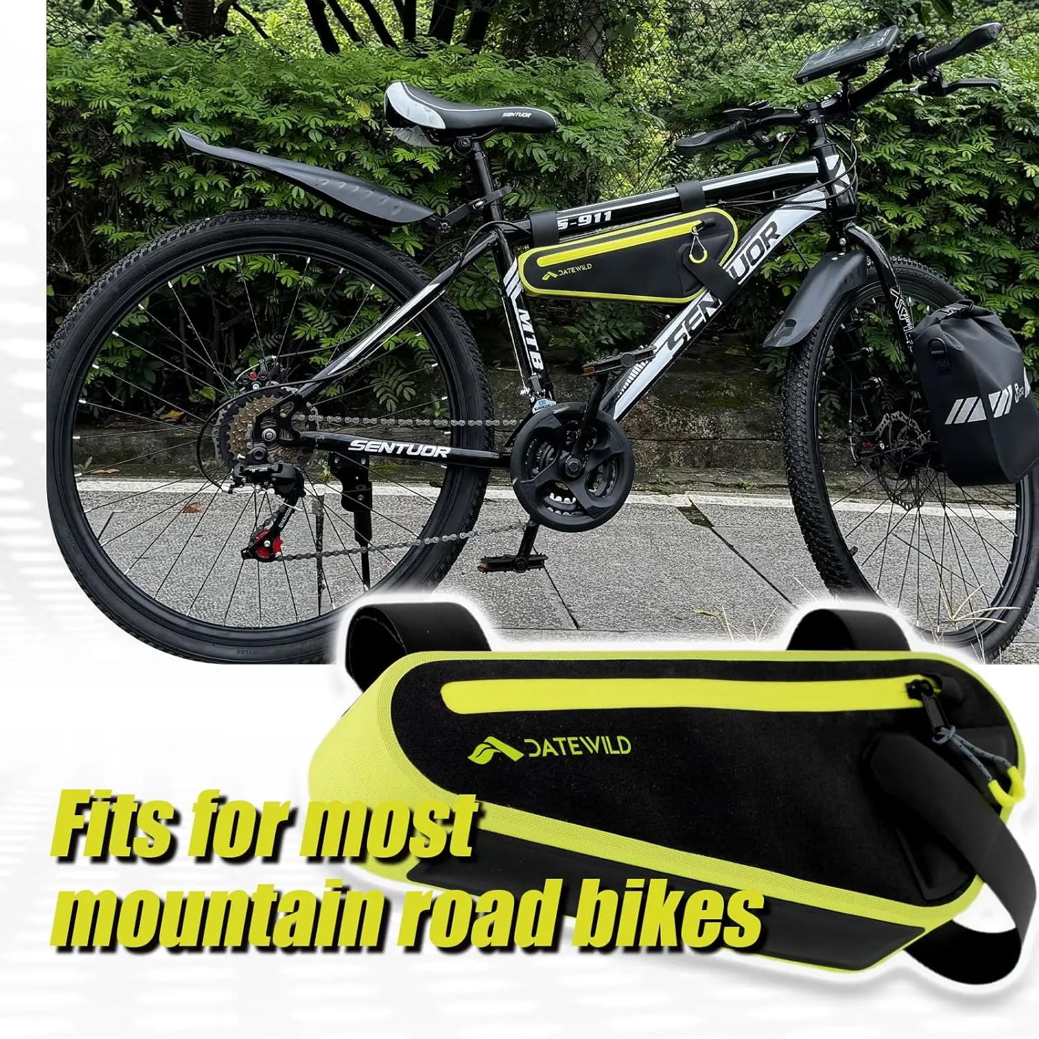 Cycling Bag Top Front Tube Frame Mtb Road Bike Pouch Cycling Storage Bags Bike Triangle Frame Bag