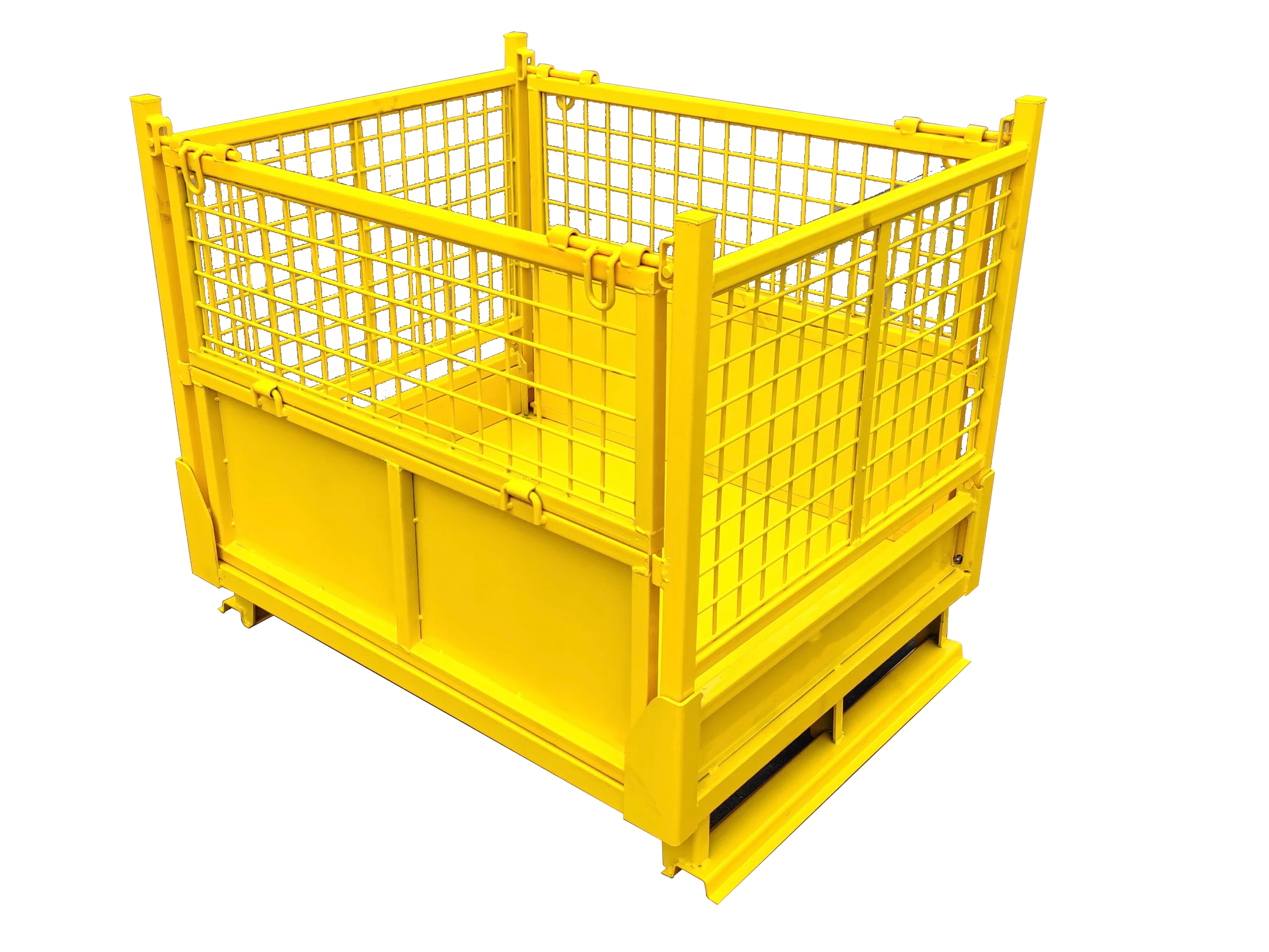 Q235 Material Heavy 1200kg Best Quality Warehouse Pallet Collapsible Metal Storage Rack Storage Cage Wire Mesh Container Pallet