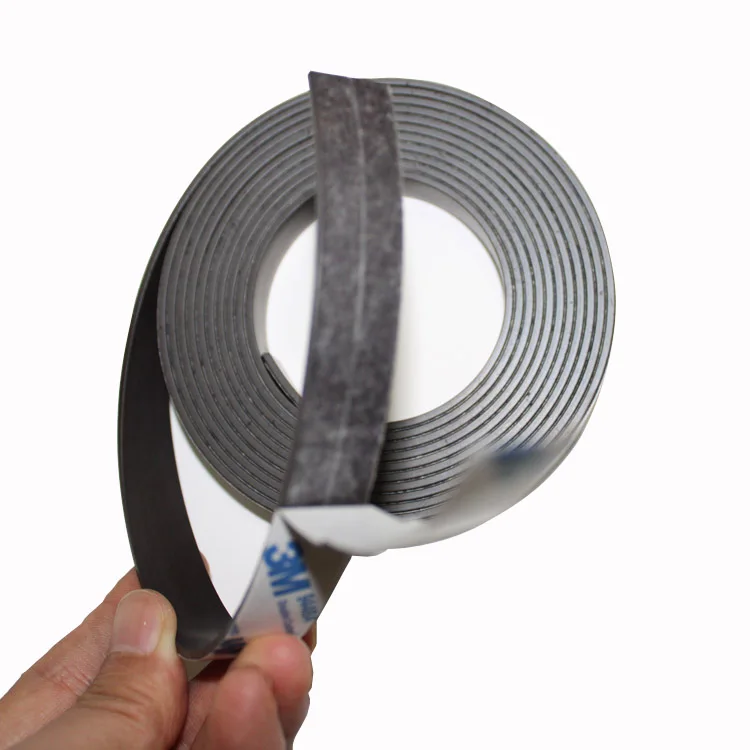 Rubber Flexible Magnetic Strip Magnet Tape with 3M Adhesive