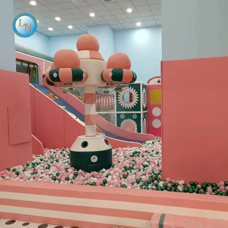 Коммерческие игровые площадки детское мягкое игровое оборудование крытая игровая площадка детская Парковая игра с большими горками для продажи