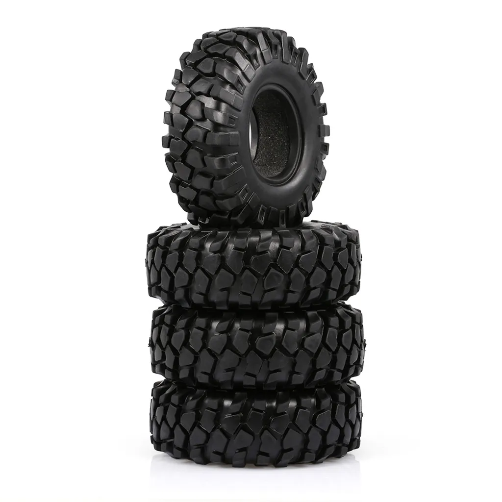4PCS RC Truck 110MM Rock Crawler Tyre for 1.9 Inch Wheel Rim 1:10 Traxxas HSP Redcat RC4WD Tamiya Off-Road RC Car