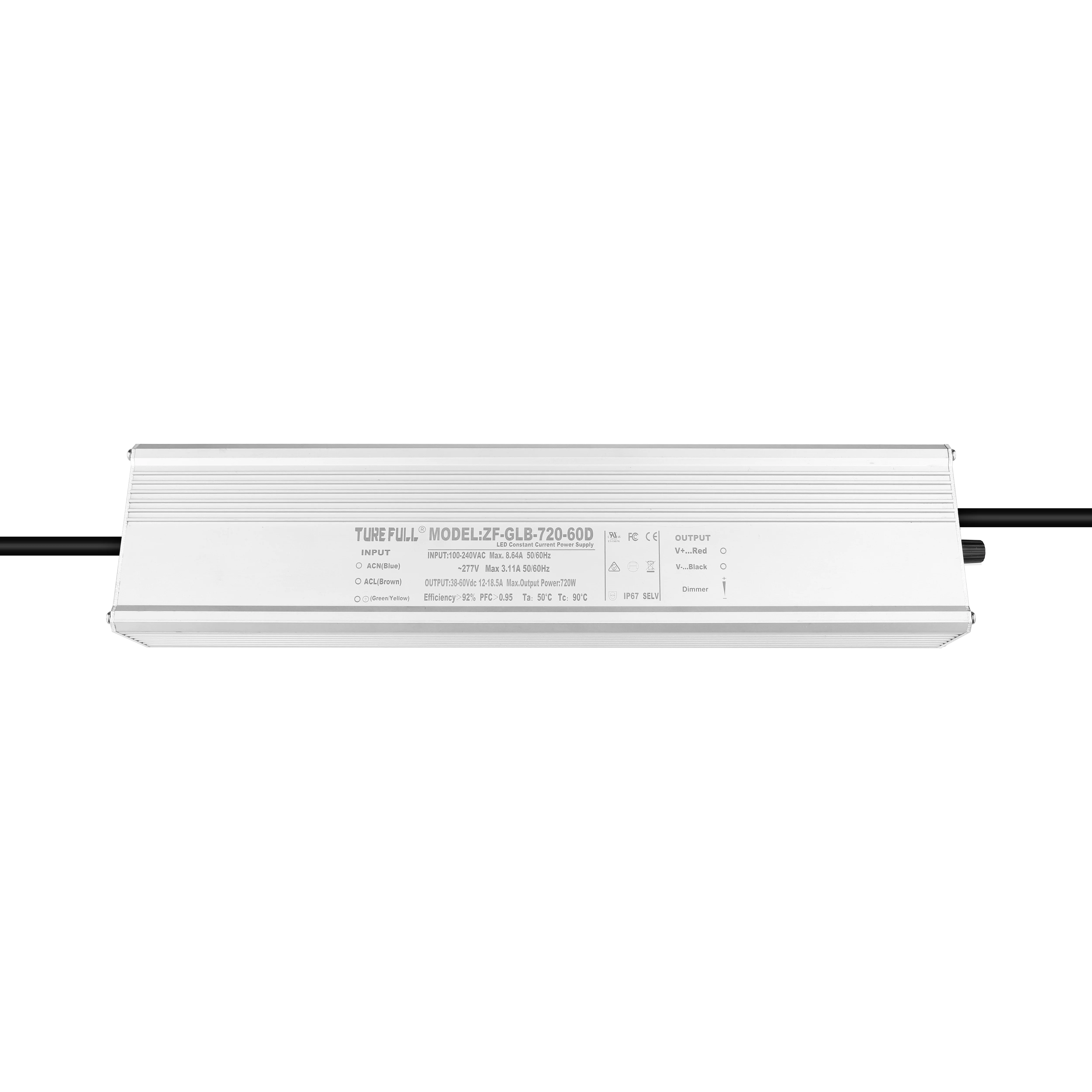 100W 150W 200W 240W 320W 400W 480W 720W Waterproof 0-10V knob dimmable LED driver power supply network port