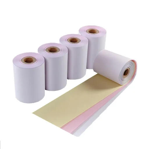 76mm Width 2 Ply 3 Ply Carbonless Paper NCR Roll