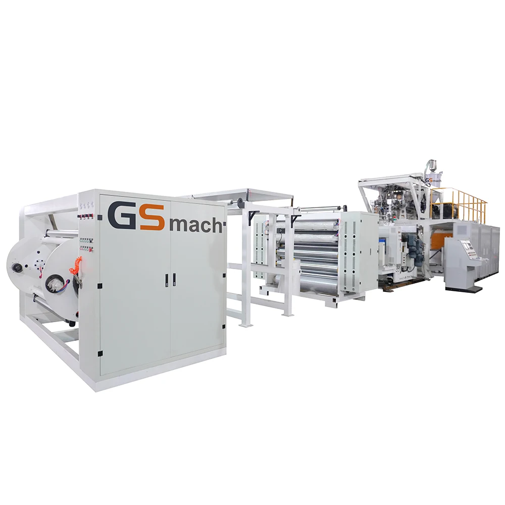 Plastic Sheet Rolling Machine Disposable PET Sheet Extruder Thermoforming Machine