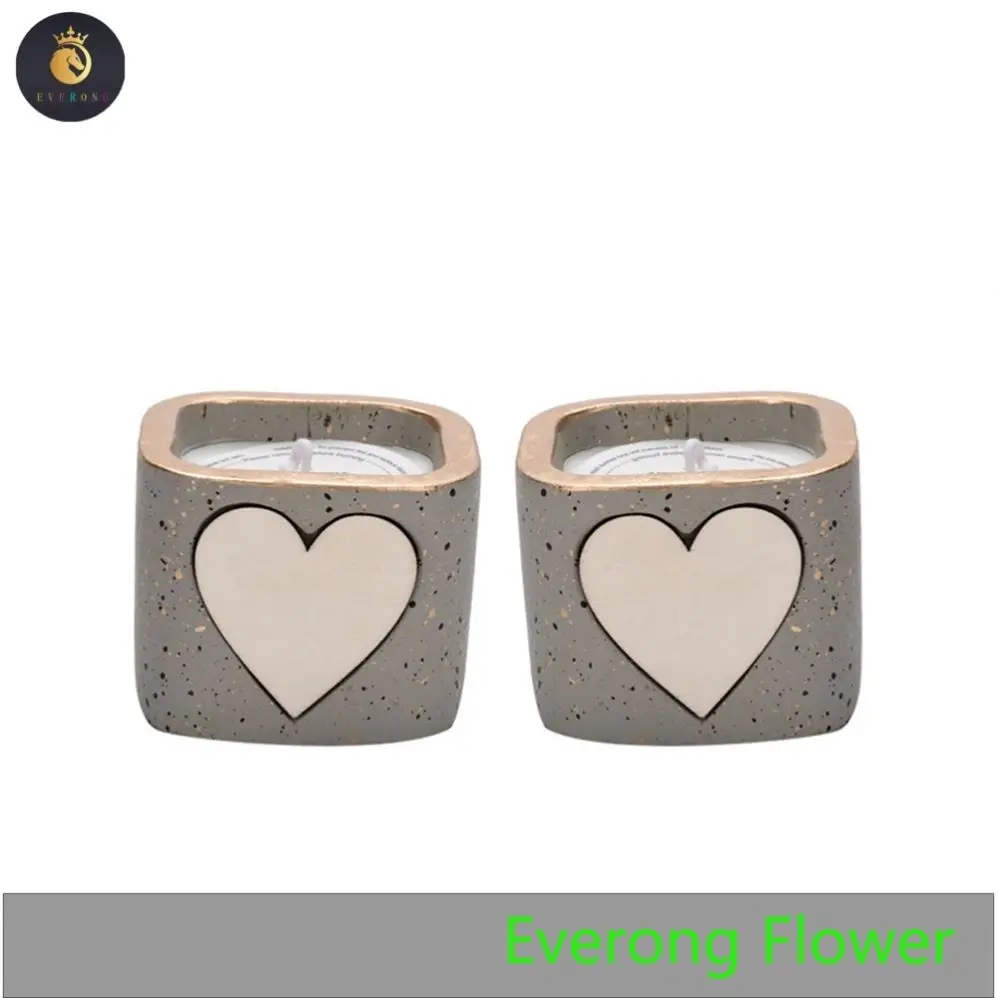 Private Label Candle Scented Square Cup Of Smoke-Free Soybean Plant Wax Creative Gift White Scented Candle Candles In Bulk