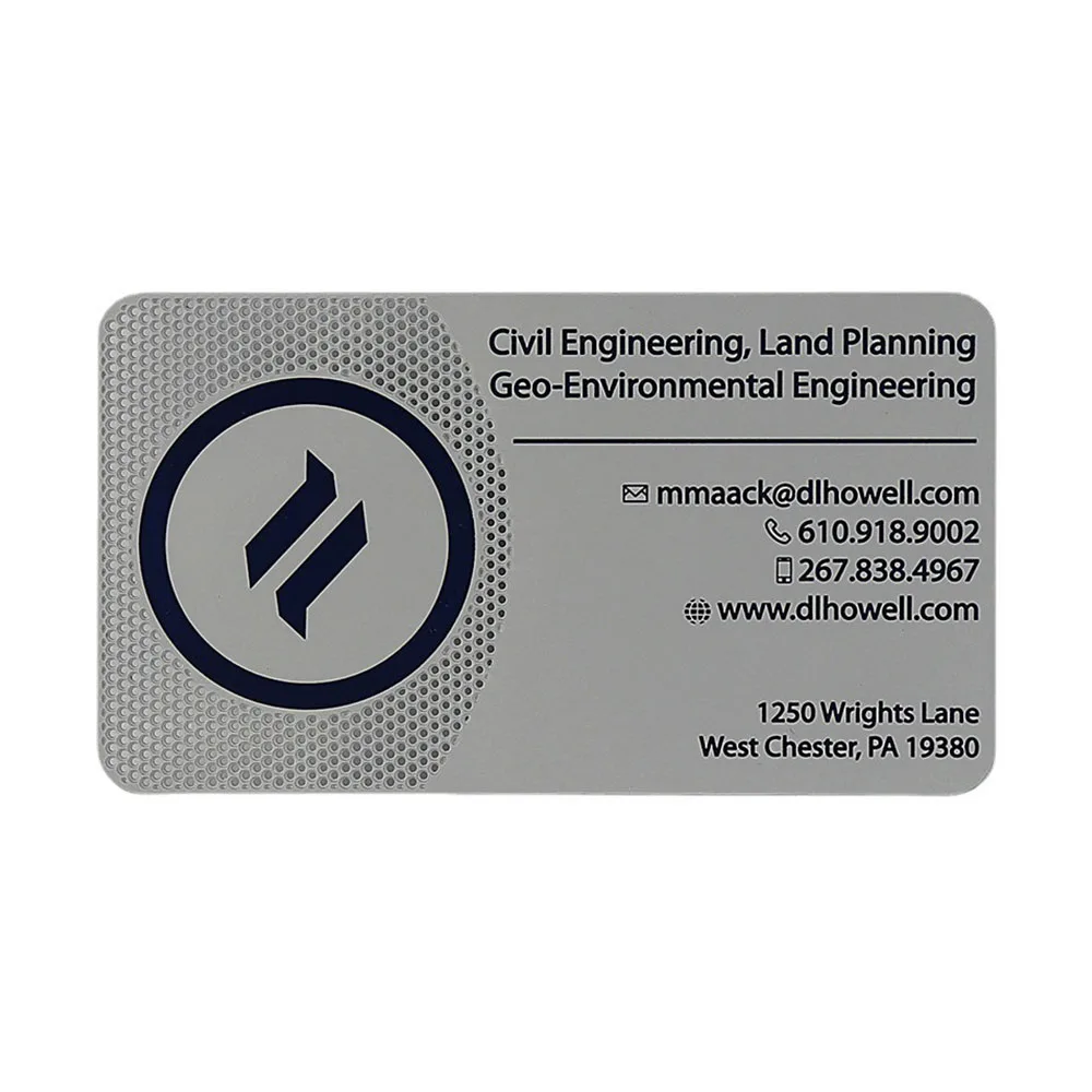 Matte Black Luxurious Finish Blank Metal Business Cards For Laser Engraving