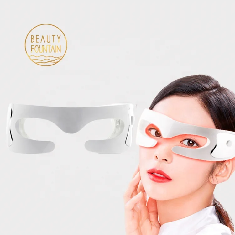 3D Anti Wrinkle Heating Red Light Therapy Vibration Relief Eye Bag Wrinkle Removal Electric Massager LED Eye Beauty Mask (1600307465854)