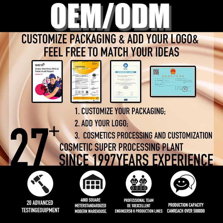 Wholesale 30ml Full Coverage Concealer Foundation Waterproof Sunscreen Liquid Foundation Stick Female Pressed