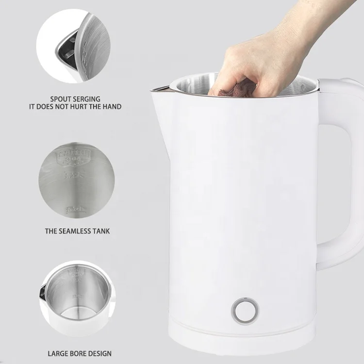 Hot selling quality 1.8 liter instant water level indicator electric hot water kettle separated lid cover