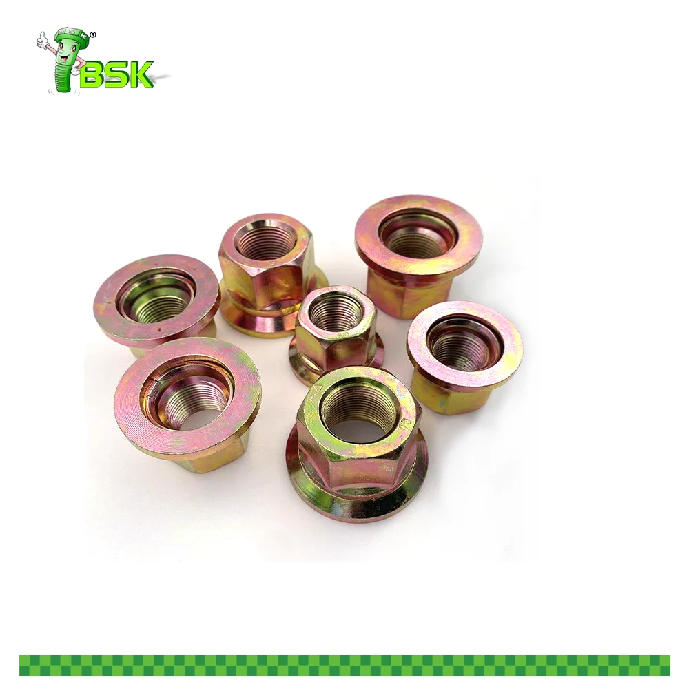 QC /T 953 Commercial Road Vehicles - Flat Attachment Wheel Fixing Nuts M4 M5 M6 M8 M10 M12 M16 M18 M20 M22 Rotating Flange Nuts