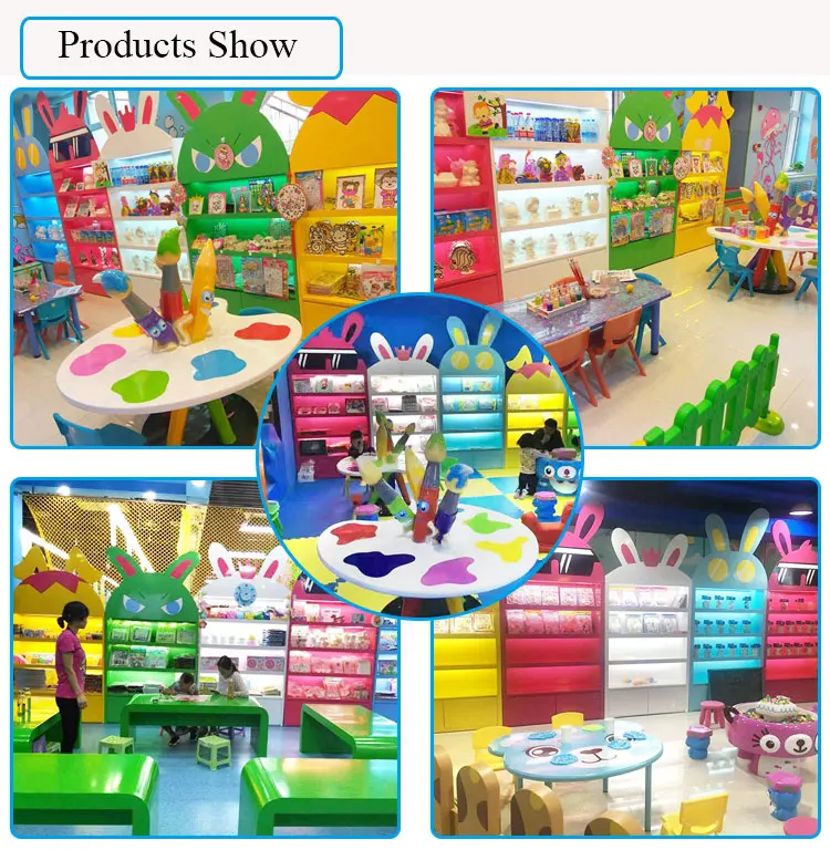 Indoor area high quality wooden display showcase toy storage showcase for children