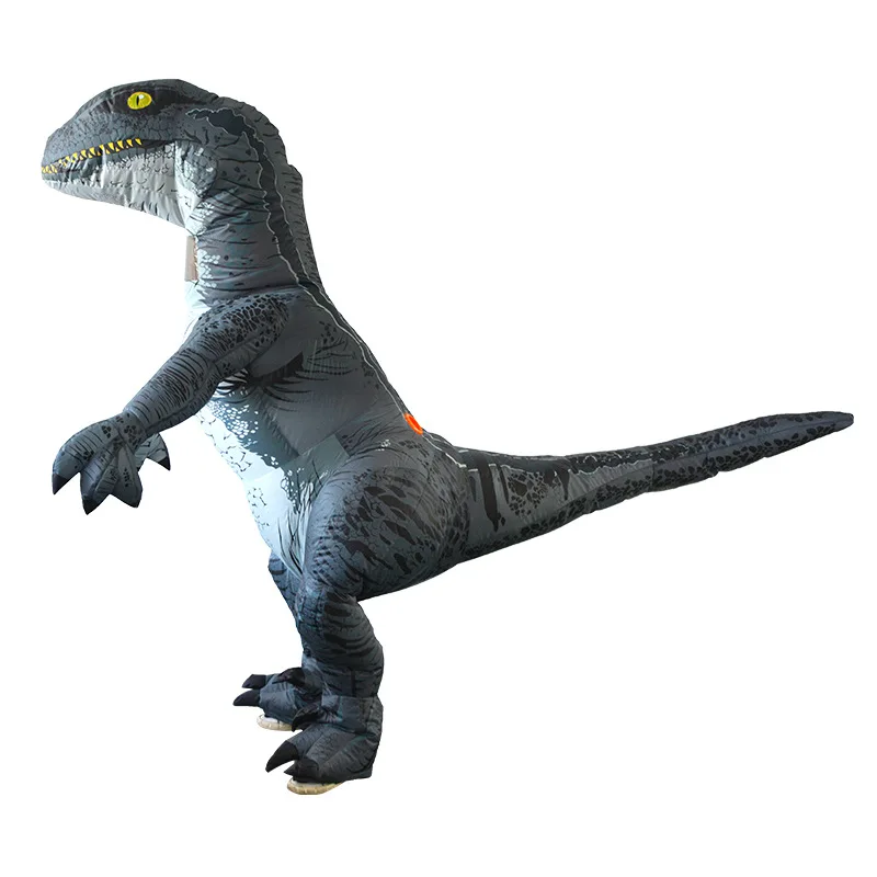 Детский надувной костюм динозавра Велоцираптора T-Rex, костюм динозавра для мальчиков и девочек с воздушным вентилятором