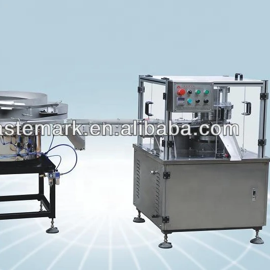 flip top cap tapa closure closing folding machine