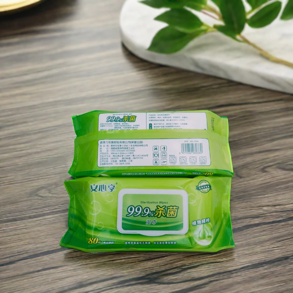 Cleaning wipes custom packaged Clean face hands mouth for women and children