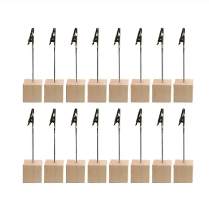 China Factory Custom Wood Memo Note Photo Clip Holder