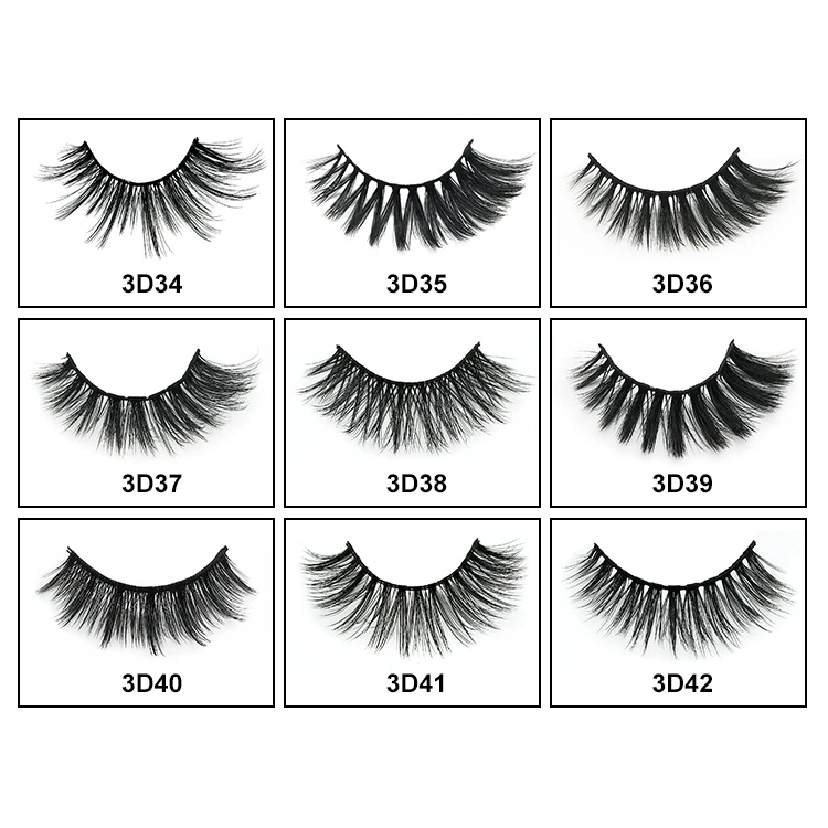 5 pairs in 1 multi pack vegan mink fake lashes 3d strip eyelashes manufacturer