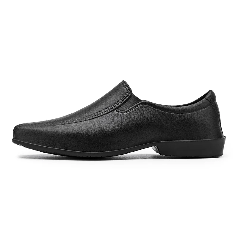 2024 Leather Chef Shoes for Men and Women Unisex Waterproof Anti-Slip Breathable EVA Outsole Safety Clogs Shoes