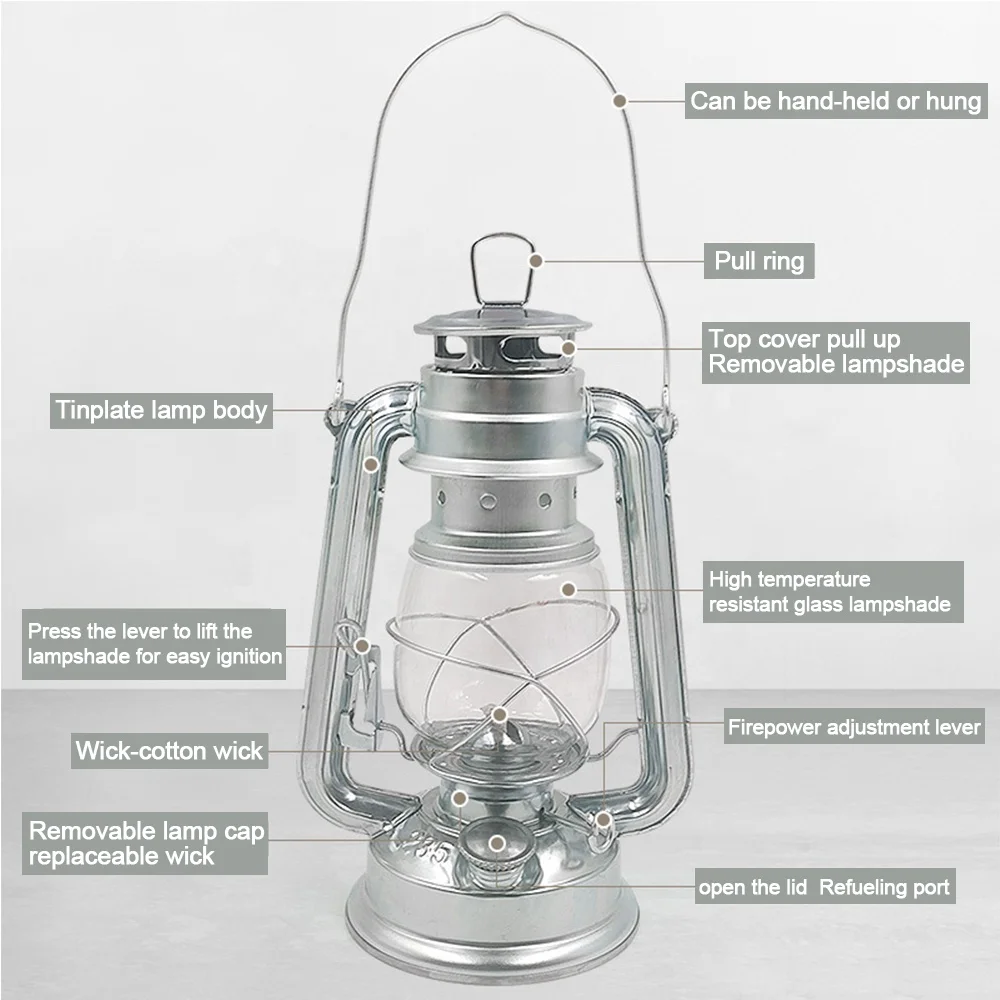 Wholesale outdoor portable camping kerosene lamp and lanterns  Oil lamp