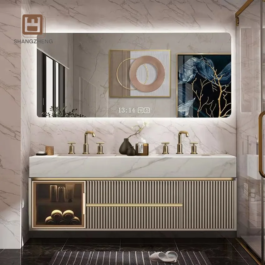 SZ High Quality Metal Floating Corner Shelves Wall Mounted Bathroom Organizer for Hotels and Apartments Bathroom Furniture