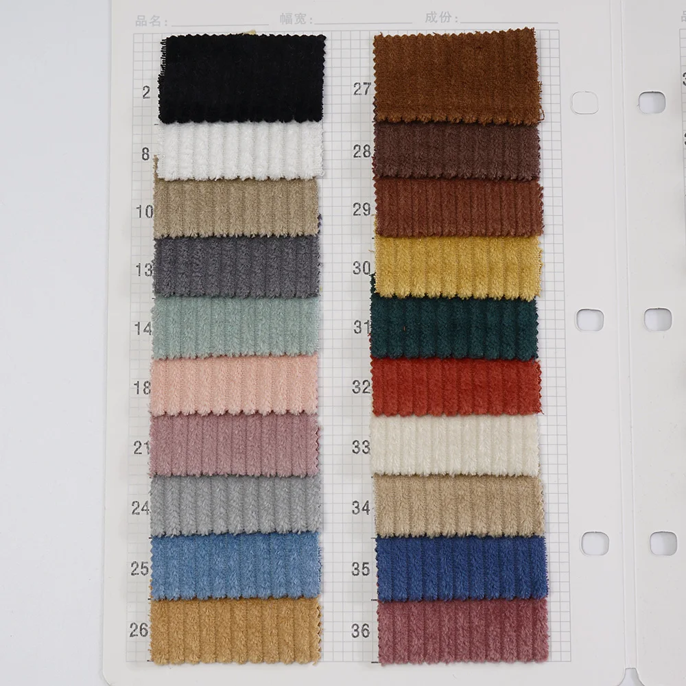 Многоцветная однотонная неэластичная Вельветовая ткань 4,5 Вт для дивана