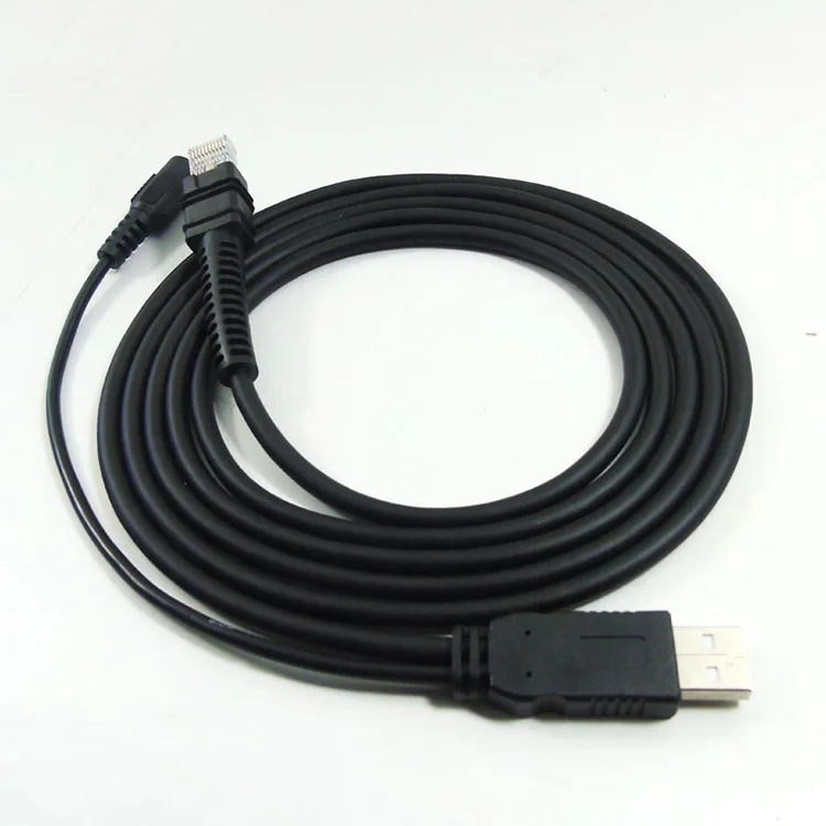 Wholesale USB 12V 5V RJ45 10P10C 2M  for Motorola Symbol DS3608 LI3678  Barcode Scanner Data Cable