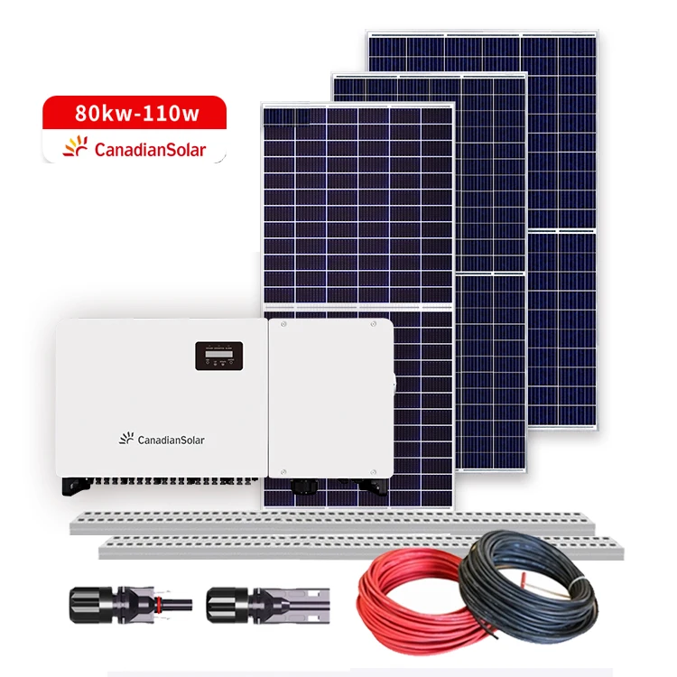 CanadianSolar Grid 3 Phase Inverter Commercial High Power Complete House Price Panel Solar Kit