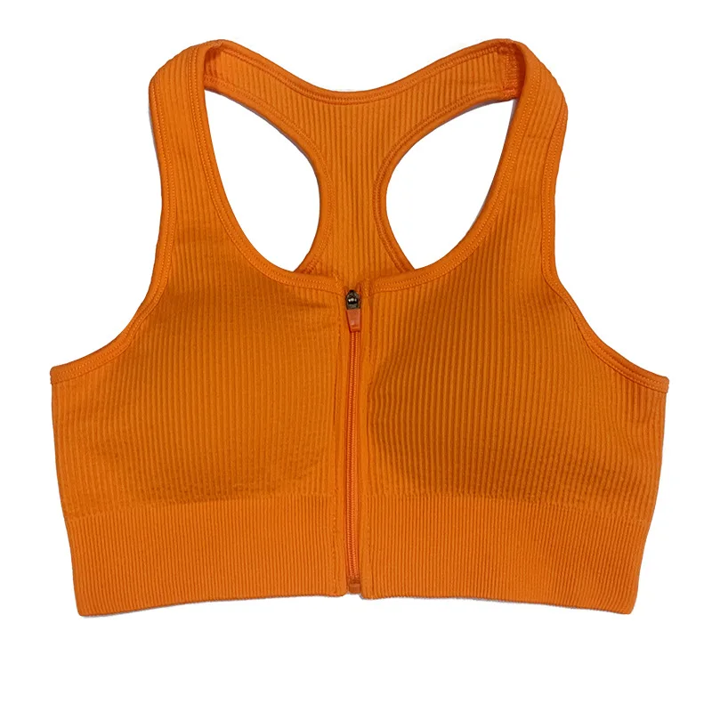 Angel Paradise women sport bra Tight tank top thread quick drying Yoga tank top sports seamless fitness zip bra sports wholesale