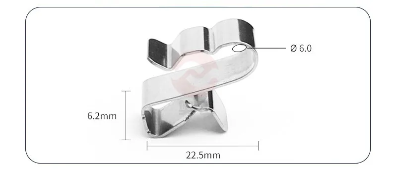 Factory Direct Stainless Steel Solar Cable Clip PV Wire Clip Wire Clamp for Solar Panel Installation