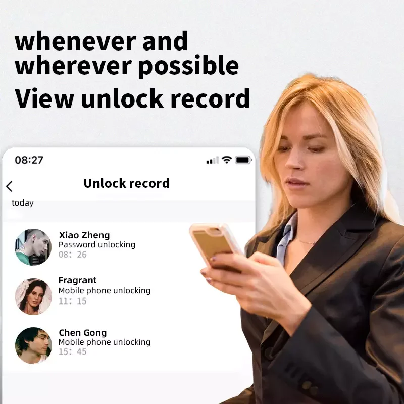 U-shaped Glass Door Smart Office Glass Door Lock APP Bike Lock Smart U Lock