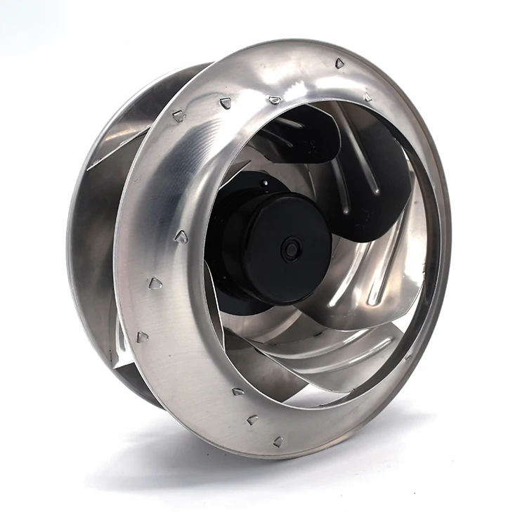 Custom Aluminum Impeller Backward Curved Centrifugal Fan Wheel  passes over balance test