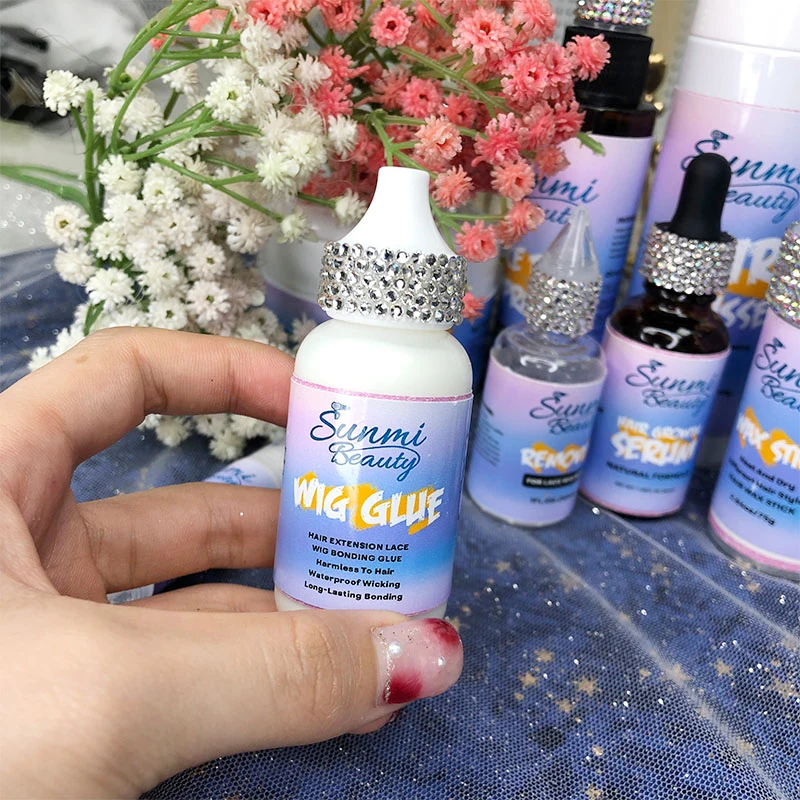Best Selling Private Label Hair Mousse Lace Tint Hair Growth oil Glue Remover Lace Wig Glue Spray Wigs Install Kit
