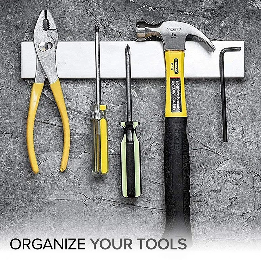 Hot selling 10 inch stainless steel magnetic kitchen knife holder rack wall mounted magnetic knife rack