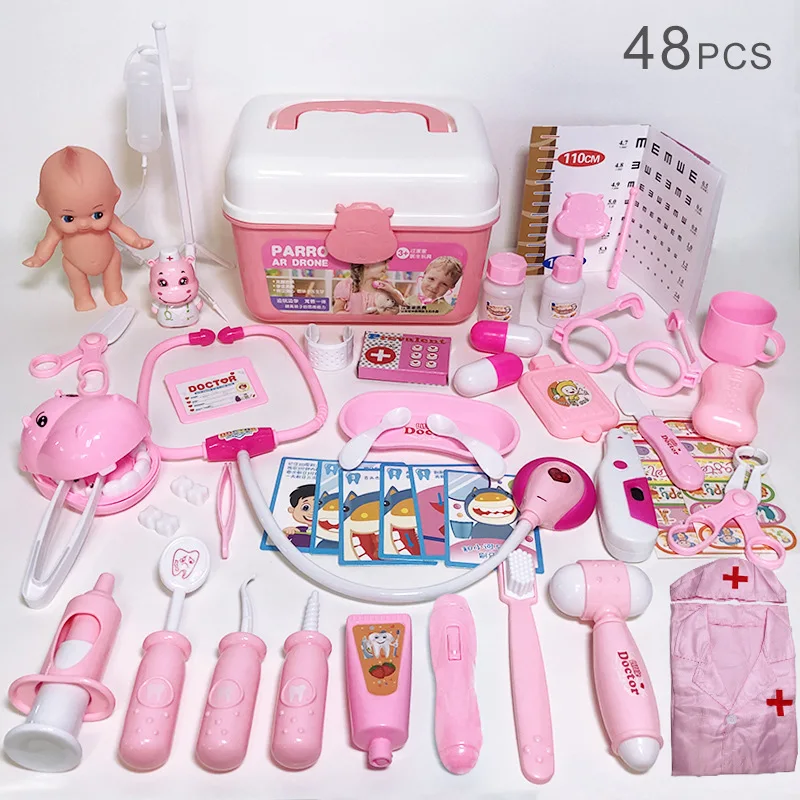 Children Christmas Gift Hospital Accessories Medical Kit Nurse Toys Pretend Play Girls Role-playing Games Set Kids Doctor Set