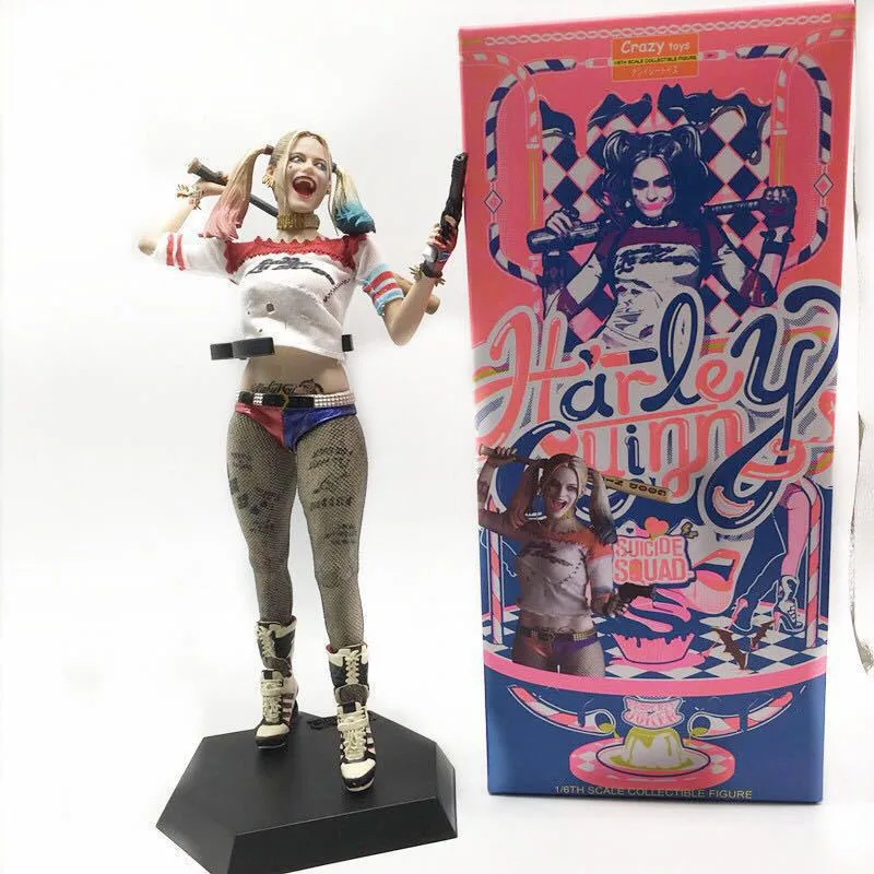 Clown girl Harley Quinn 2020 kids Crazy Toys  PVC Doll 1/6 th Scale Collectible Figure Model Toy