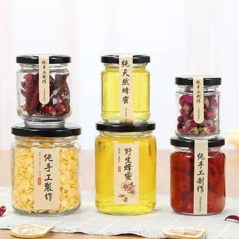Kitchen Condiment Glass Bottle Stainless Steel Aluminium Lid Olive Oil Vinegar Sauce Glass Bottle