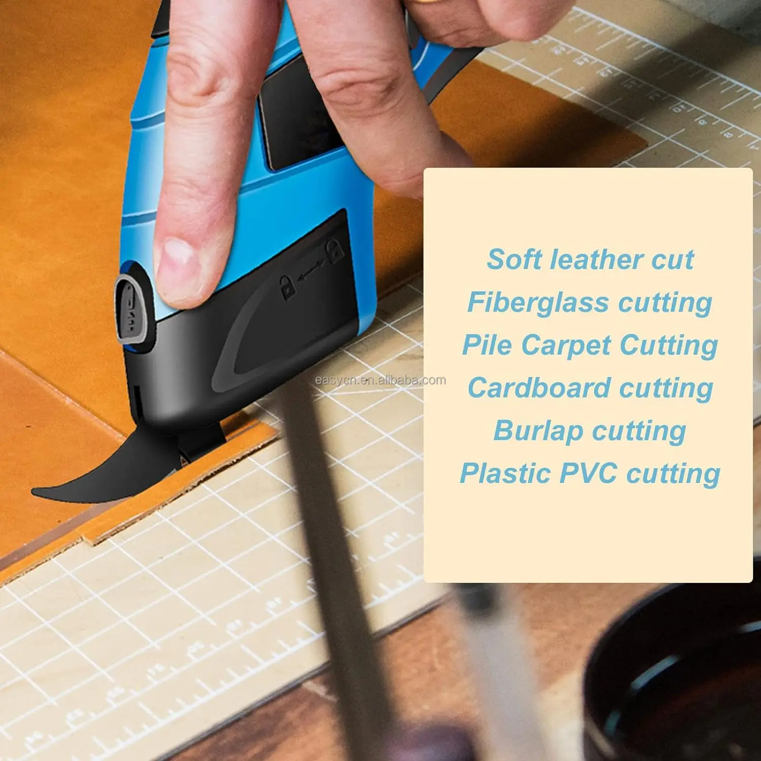 Hot Sale Electric Cutting Scissors Cloth Leather Carpet Fabric Handheld Electric Scissors for Fabric Cutting