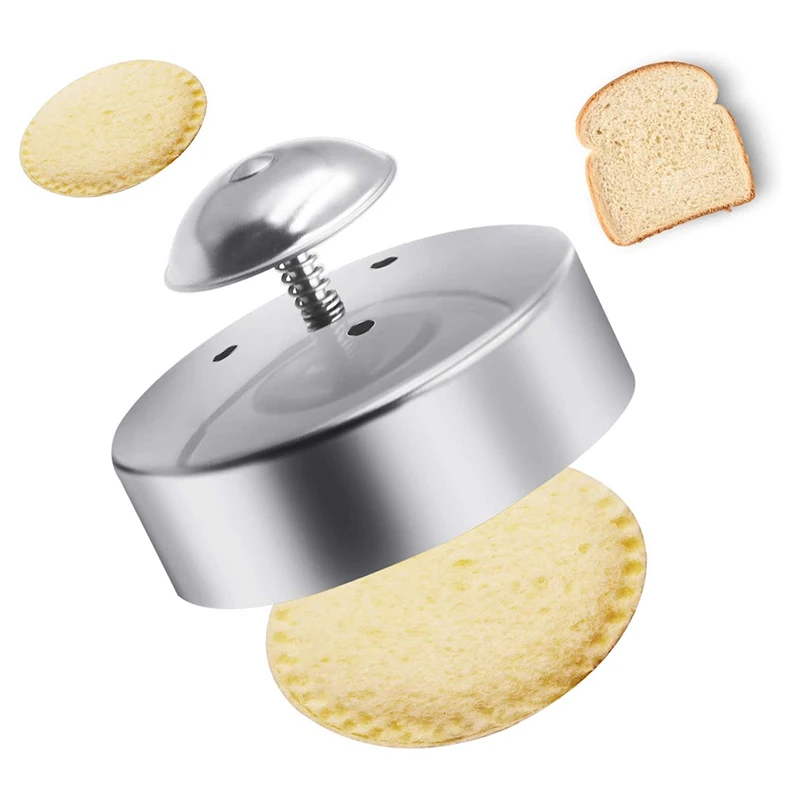 Stainless Steel Sandwich Sealer Cutter Uncrustables Peanut Butter and Jelly Sandwiches Tool Cutter Sandwich Maker