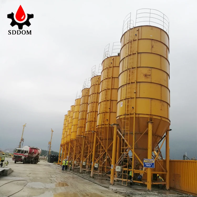 High quality bolted type vertical 30 ton to 1000 tons cement silo storage concrete batching plant silo price cement silo