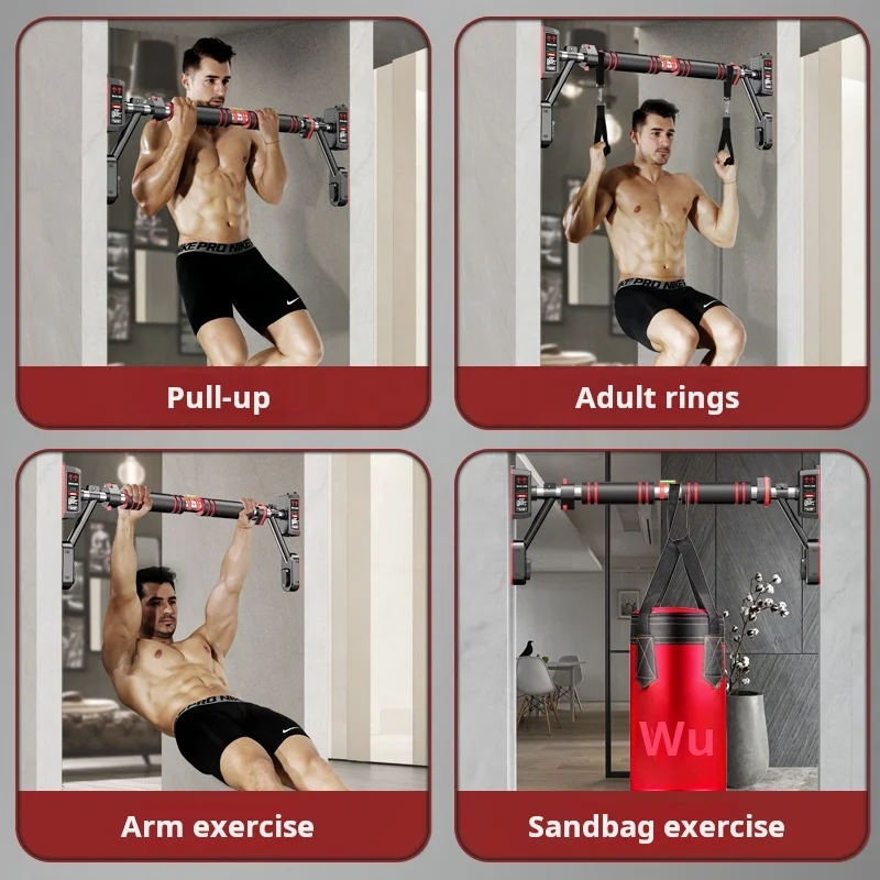 Pull Up Bar for Doorway Upgrade Strength Training Pull-Up Bars Horizontal Bar Safety Support