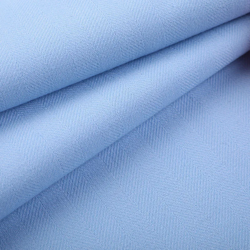 Wholesale Heavy Weight Reactive Dyed Herringbone Winter TR Suiting Fabric for Trousers and Suit