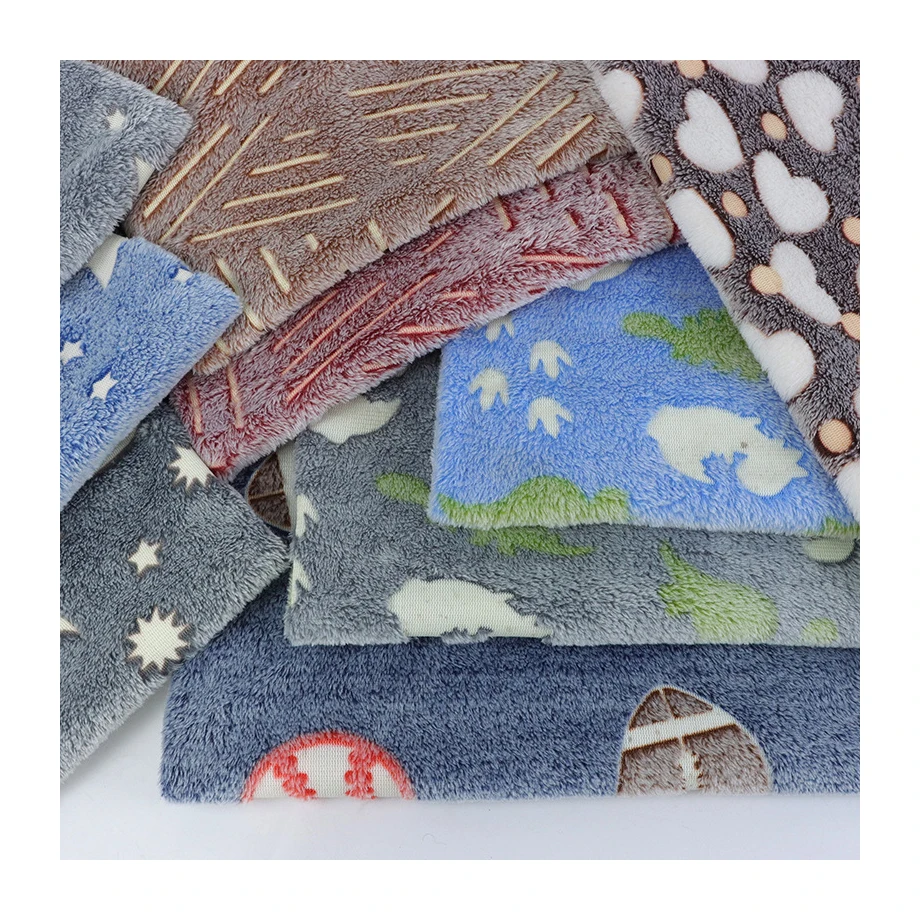 100% polyester coral fleece new arrival coral printed tie die fleece fabric for toys