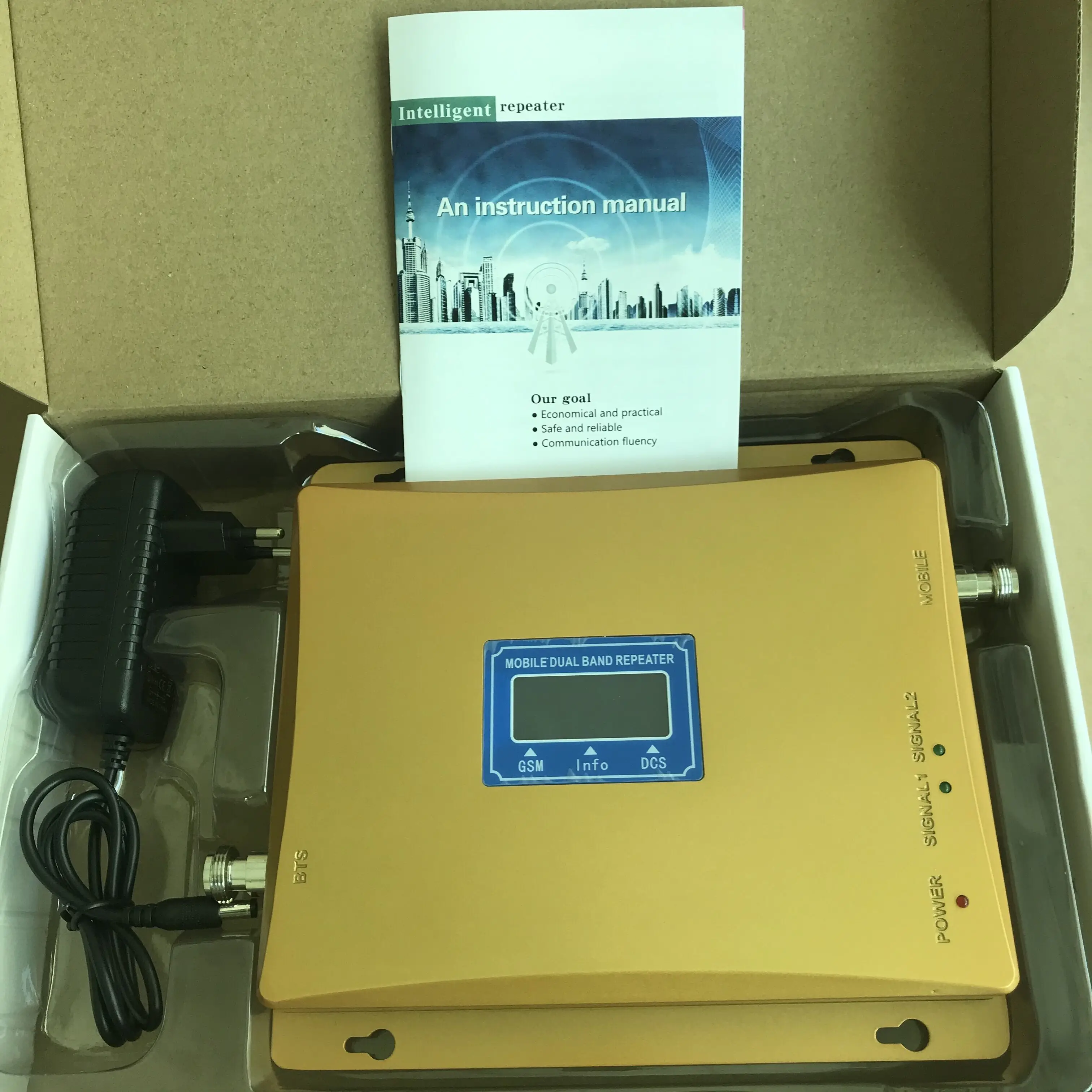 Усилитель сигнала Kingtone 3G 4G B5/4 двухдиапазонный GSM Мобильный сетевой ретранслятор