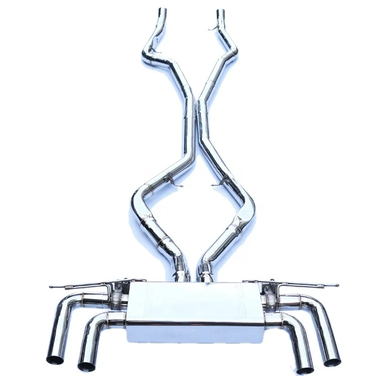 Серебристая нержавеющая углеродная волоконная Тепловая обмотка для BMW X6M