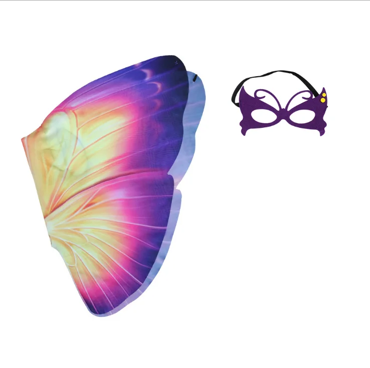 wholesale baby party costume butterfly wings cape kids halloween party butterfly cosplay cape