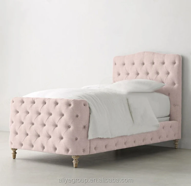 Home decoration Deluxe Wood Platform Bed with Headboard / No Box Spring Queen