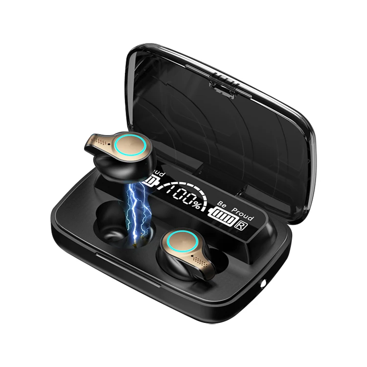 2022 Popular Design M28 Earphones Type c Led Display Boat Earphone Powerbank Earbuds