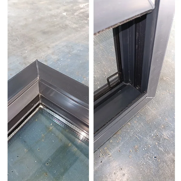 Single window hung vinyl black american style windows and doors for mobile home hung window top storm windows