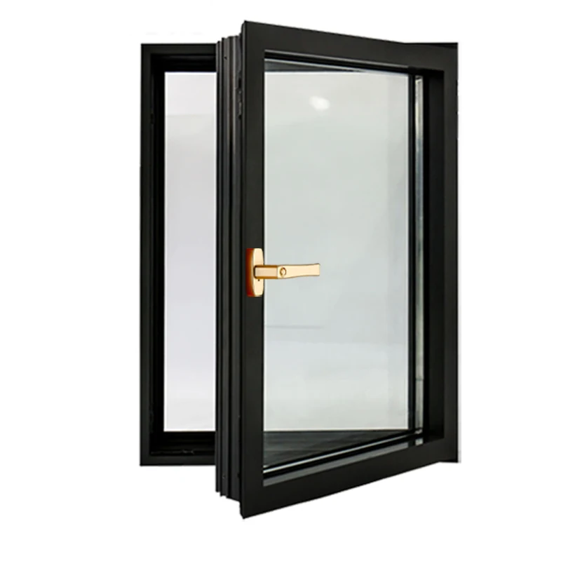 thermal break heat insulation sound proof aluminum insulated tilt and turn casement inswing window