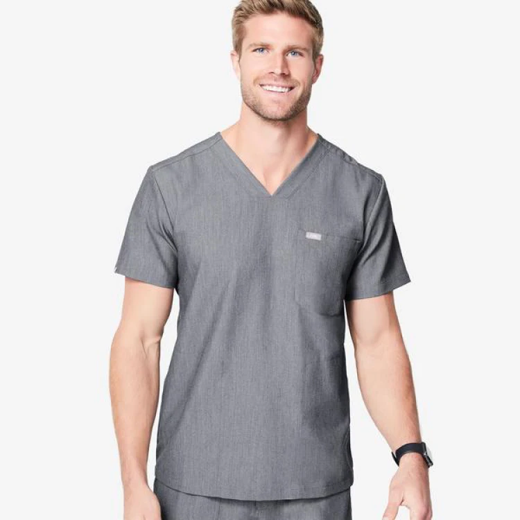 Wholesale Best Waterproof Scrubs For Nurse Spandex Strech Top Personalized Fashion Scrubs